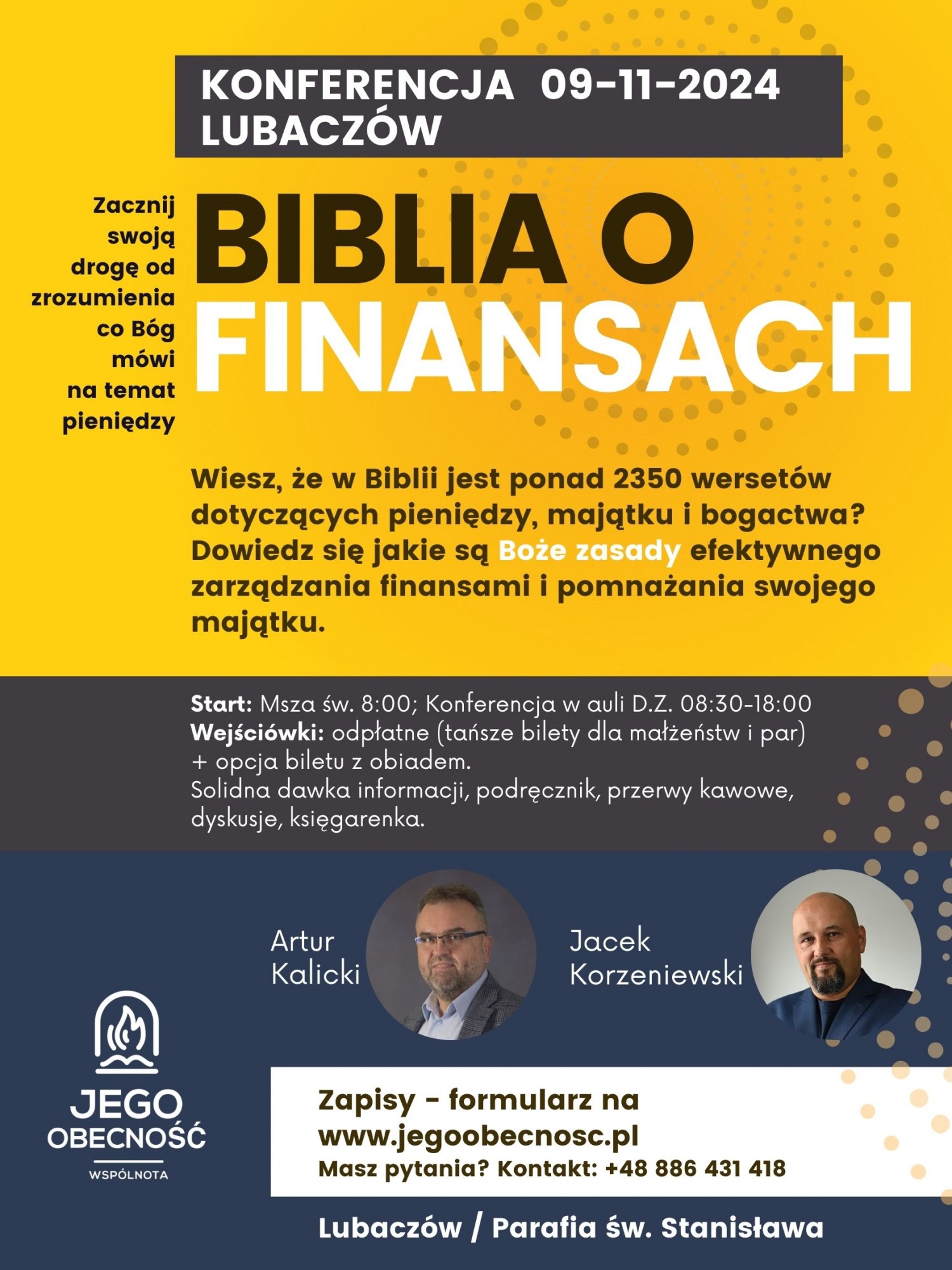 Konferencja Biblia O finansach Lubacz&oacute;w Podkarpackie